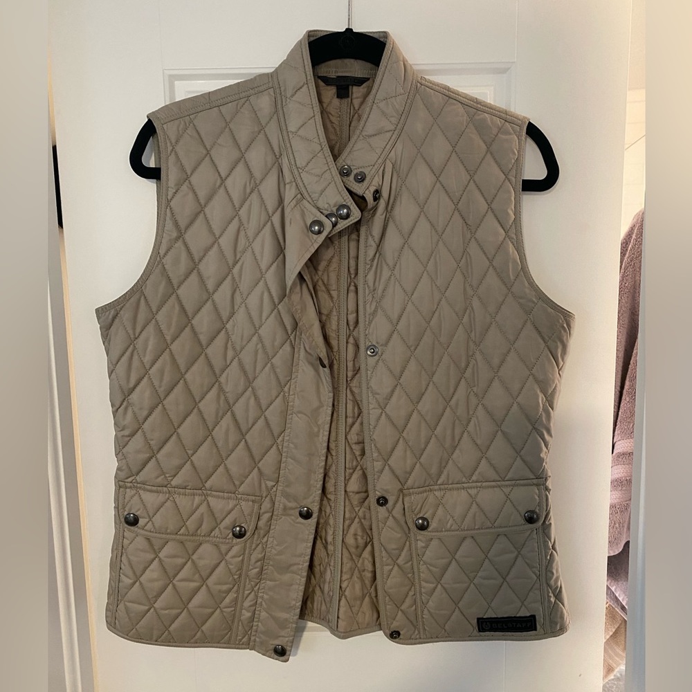 Belstaff | Khaki Quilted Vest